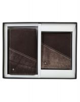 Jl Collections 8 Card Slots Brown Men's & Women's Leather Wallet (pack Of 2)