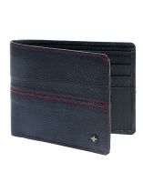 Jl Collections Blue & Red Men's & Women's Leather Wallet Gift Sets (pack Of 2)