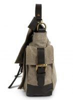 Jl Collections Canvas And Leather Crossbody Travel Messenger Bag For Womens