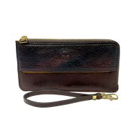 Jl Collections Brown Wristlet Clutch For Women Genuine Leather - ( Code - Jl_ww_3493_br )