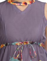 Opus Party A-Line 100% Cotton Purple Women'S Dress