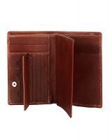 Jl Collections 7 Card Slots Unisex Leather Passport Wallet