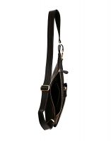 Jl Collections Black Leather Shoulder Cactus Bag For Unisex