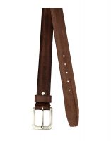 Jl Collections Men's Casual Brown Single Hide Genuine Leather Belt