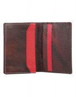 Jl Collections 5 Card Slots Men's Leather Card Case Wallet