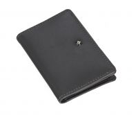 Jl Collections 5 Card Slots Men's Leather Card Case Wallet