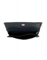 Jl Collections Blue Unisex Leather Credit Card Case Wallet