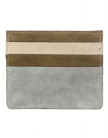 Jl Collections 6 Card Slots Unisex Leather Card Holder