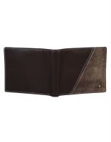 Jl Collections 8 Card Slots Men's Dark Brown Leather Wallet