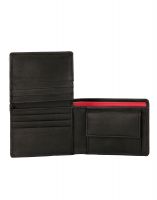 Jl Collections Men's Black Genuine Leather Wallet (13 Card Slots)