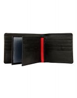 Jl Collections Men's Black Genuine Leather Wallet (18 Card Slots)