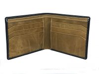 Jl Collections Mens Black Genuine Leather Wallet (6 Card Slots)
