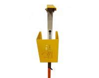 Jl Collections Yellow And Off White Foot Operated Sanitizer Stand ( Code - Jl_sanitizer_stand )