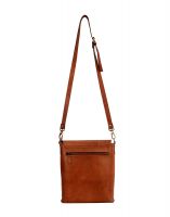 JL Collections Unisex Tan Leather Shoulder sling Bag