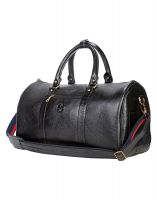 Jl Collections Leather 19 Inch Square Duffel Travel Bag