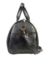 Jl Collections Leather 19 Inch Square Duffel Travel Bag