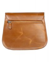 Jl Collections Women's Leather Tan Sling Bag
