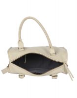 Jl Collections Women's Leather White Shoulder Bag