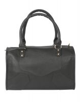 Jl Collections Women's Leather Grey Shoulder Bag