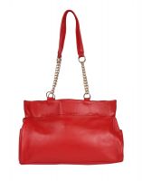 Jl Collections Women's Leather Red Shoulder Bag