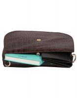 Jl Collections Women's Leather Brown Shoulder Sling Bag