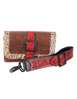 Jl Collections Women's Leather Multicolor Crossbody Bag