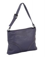 Jl Collections Women's Leather Lavender Shoulder Bag