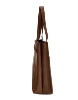 Jl Collections Women's Brown Leather Shoulder Handbag (code - Jlfb_3471)
