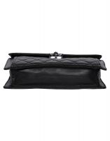 Jl Collections Women's Leather Black Sling Bag