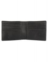 Jl Collections 8 Card Slots Black Men's Bifold Wallet