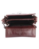 Jl Collections Men's Leather Brown Bag