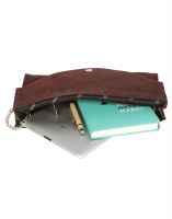 Jl Collections Women's Leather Brown Clutches