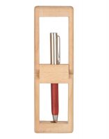 Jl Collections Wooden Brown Pen Holder
