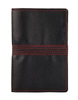 Jl Collections Blue Leather Passport Holder With Red Luggage Tag Gift Sets (pack Of 3)