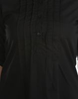 Opus Roll-up Sleeve 100% Cotton Formal Black Women's Shirt (code - Sh_012_bk)