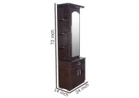 Caspian Modern Leaf Textured Dressing Table