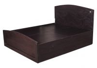 Black Queen Size Textured Bed With Storage