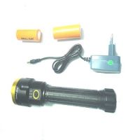 800m Rechargeable Battery Indicator LED Flashlight Torch 9.6 Inches