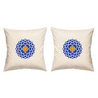 Digital Print Canvas Cushion Cover 16 Inches Set of 4 By Admire Home
