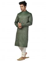 Limited Edition Cotton Silk Regular Fit Self Design Kurta Pajama ( Code - Akakkuset120)