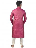 Limited Edition Cotton Silk Regular Fit Self Design Kurta Pajama ( Code - Akakkuset109)