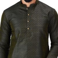 Limited Edition Cotton Silk Regular Fit Self Design Kurta Pajama ( Code - Akakkuset041)