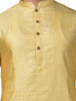 Limited Edition Cotton Silk Regular Fit Self Design Kurta Pajama ( Code - Akakkuset100)
