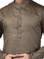 Limited Edition Cotton Silk Regular Fit Self Design Kurta Pajama ( Code - Akakkuset114)