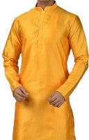 Limited Edition Cotton Silk Regular Fit Self Design Kurta Pajama ( Code - Akakkuset125)