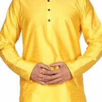 Limited Edition Cotton Silk Regular Fit Self Design Kurta Pajama ( Code - Akakkuset034)
