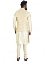 Men Kurta, Ethnic Jacket And Pyjama Set Cotton Silk ( Code - Ethset021)