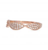 Jewelroof  0.23 cts Diamond & Gold The Paulina Ring