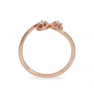 Jewelroof 0.05 cts Diamond & Gold The Lisha Ring