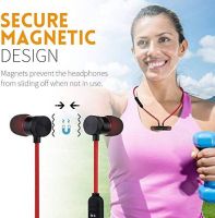 Easy Way Magnetic Bluetooth Headphone With Noise Isolation And Hands-free Mic Feet For All Smart Phone